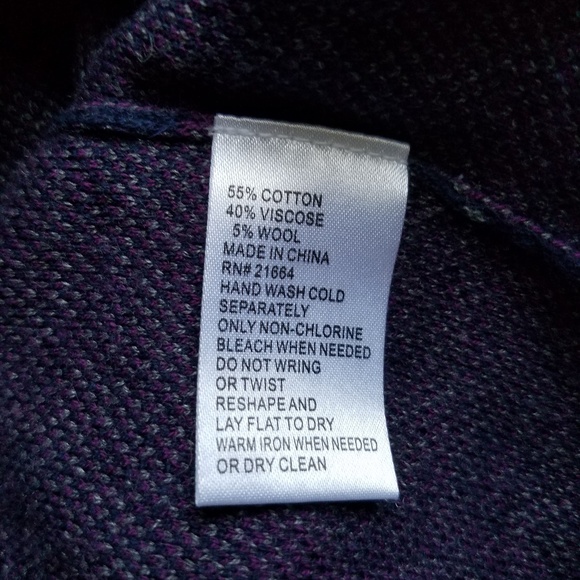 🌻2/$30 Foxcroft NavyDiagonalJacquardKnitMidiSkirt - Picture 4 of 4